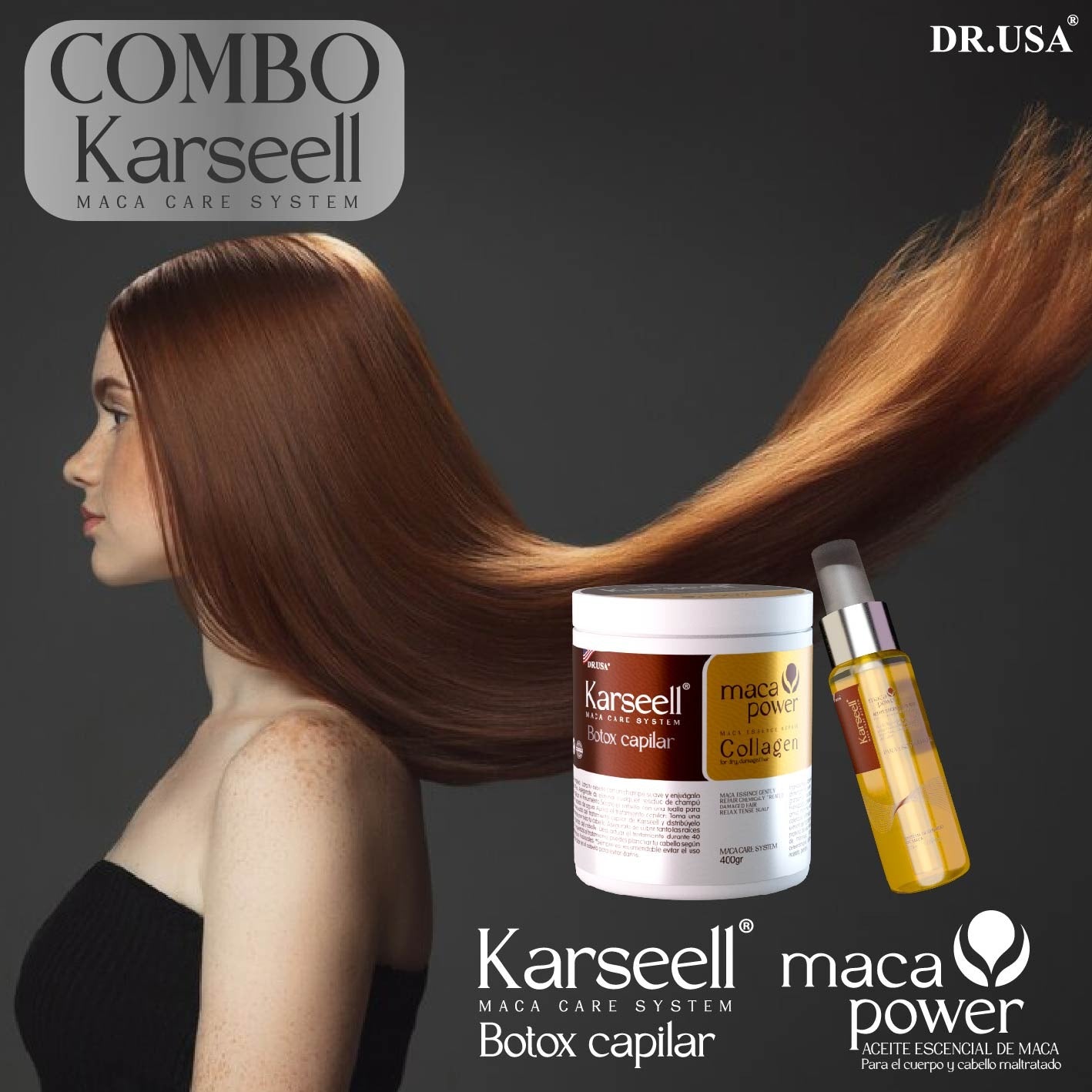 Combo Karsell 3 Productos (Shampoo + Crema Capilar + Aceite de Argan)